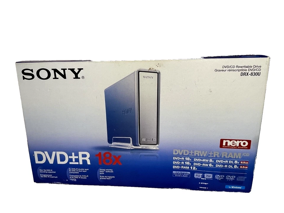 Unidad de DVD/CD SONY DRX-830U, compatible con Windows, probada y funcionando Foto 1 de 3