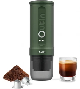 OutIn Nano Macchina da caffè espresso elettrica portatile caffettiera da viaggio - Foto 1 di 12