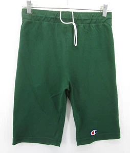VINTAGE Champion Shorts Men Medium Green Biker Base Layer 80s Drawstring NEW - Picture 1 of 10