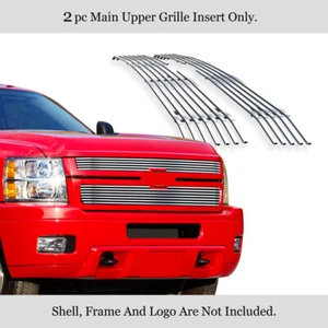 For 2011-2014 Chevy Silverado 2500/3500 HD Upper Stainless Chrome Billet Grill - Bild 1 von 7