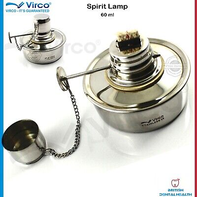 Spirit Lamp Alcohol Methylated Bunsen Burner Laboratory Jeweller With Free Wicks • 7.20£