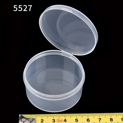 5-20PCS Small Plastic Storage Box Jewelry Bead Small Round Container Organizer - Image 1 of 4