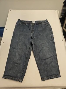 Columbia Jeans Sportswear Capri Gr. 20 blau Denim Cargo Wandern Camping Damen - Bild 1 von 6