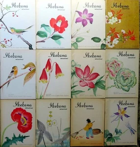 IKEBANA INTERNATIONAL - Flower Arranging Journal - 12 Issues from 1964-1976 - Foto 1 di 5