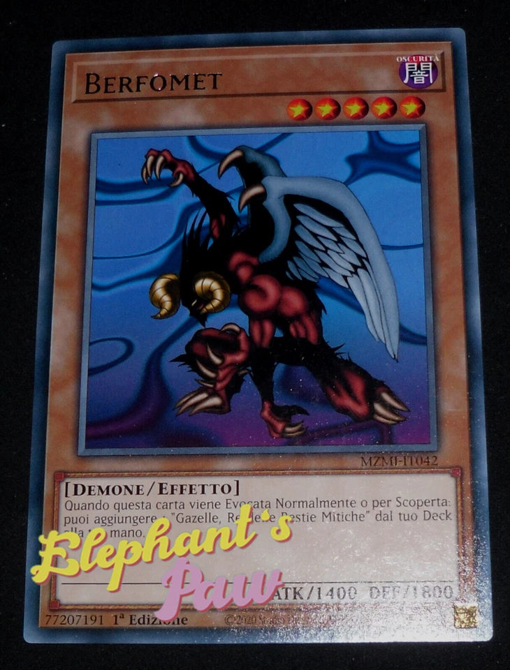Yugioh - Berfomet RARA - MZMI-IT042 1° Edizione - Immagine 1 di 1