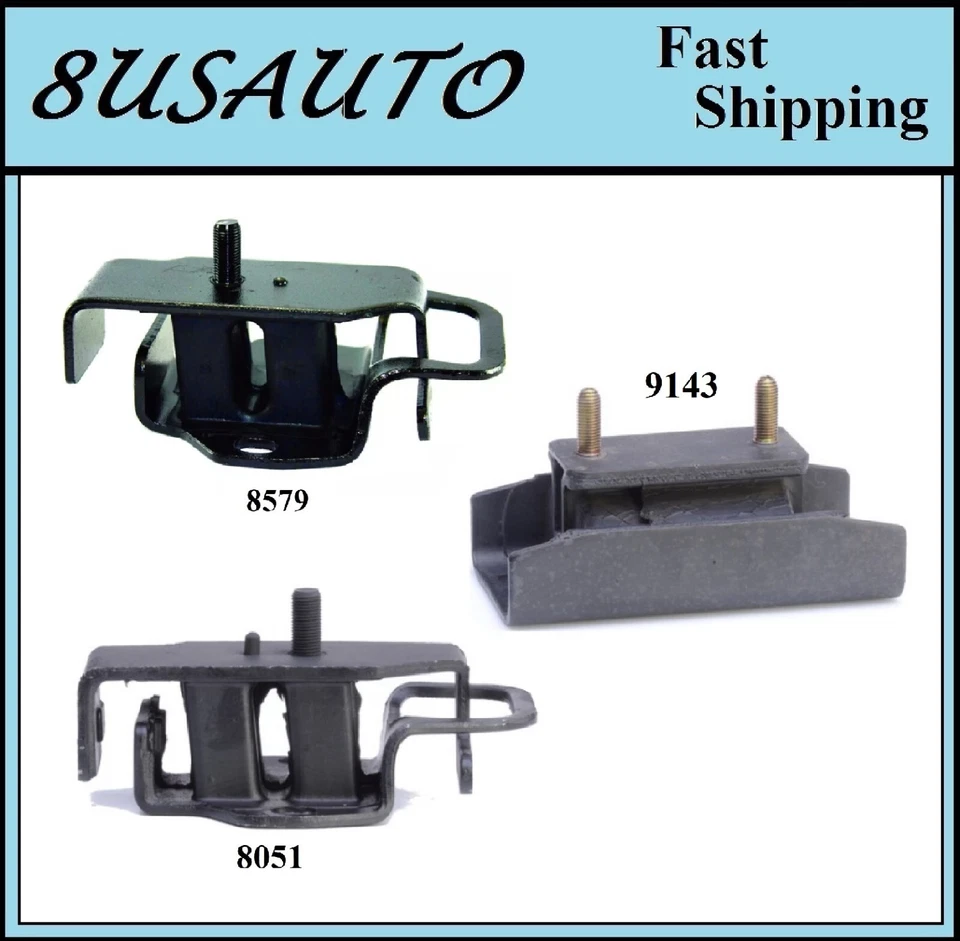 3 PIEZAS MONTAJE MOTOR Y TRANSMISIÓN APTO PARA ISUZU TROOPER 1989-1991 2,8 L (1er DISEÑO) Foto 1 de 4