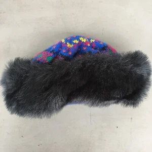 Sombrero de invierno Aris tejido de piel sintética vintage talla única L006 - Imagen 1 de 6