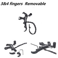 3 Finger Archery Release Aids Grip Compound Bow Practical Brand new Portable