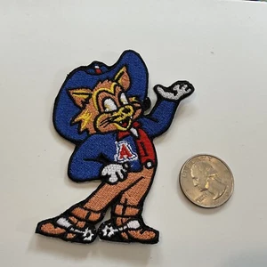 Arizona Wildcats VINTAGE EMBROIDERED IRON ON PATCH 3.5"x 2.5"  - Picture 1 of 2