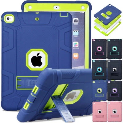 For iPad 9.7 5/6th Gen iPad 234 Mini 54321 Air 10.5 Rugged Shockproof Stand Case - Image 1 of 4