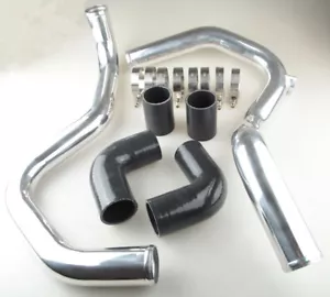 ALUMINIUM FRONT MOUNT INTERCOOLER HARD PIPES FOR SKODA FABIA 6Y TDI VRS PD130 - Picture 1 of 6