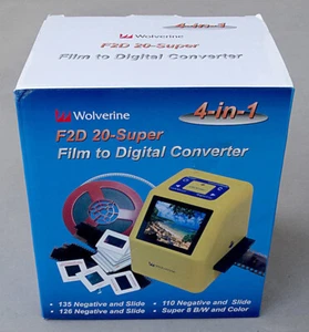 Wolverine F2D 20-Super Film to Digital Converter 110 mm 135 mm Negatives Slides - Picture 1 of 3