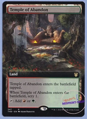 Temple of abandon Mtg MISPRINT. The color of the textbox is black instead of red - Imagen 1 de 4