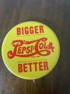 VINTAGE OLD 1940's PEPSI COLA PINBACK Pin Button 2 1/4 - Picture 1 of 6