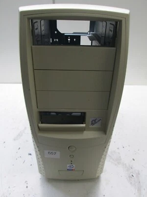 Vintage Retro Beige White ATX Sleeper Build Case - Image 1 of 4