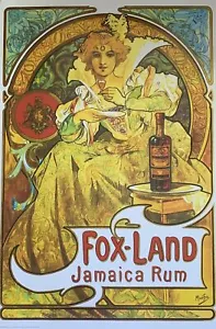 283666 Alphonse Mucha Fox Land Rum PRINT POSTER - Picture 1 of 7