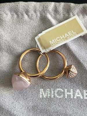 Nuevo Anillo Doble Michael Kors Talla 7 Foto 1 de 4