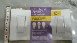 LIGHT SWITCHES-- DIGITAL TIMER///MULTI LOCATION KIT BY LUTRON ((WHITE))