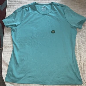 L.L. Bean Women's Supima Cotton Short Sleeve Top T-Shirt -Green- Large- NWOT - Picture 1 of 2