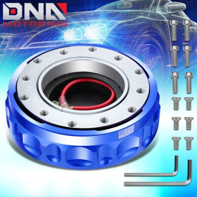 Adaptador de cubo de liberação rápida volante de alumínio 6 parafusos J2 Engineering azul - Imagem 1 de 4