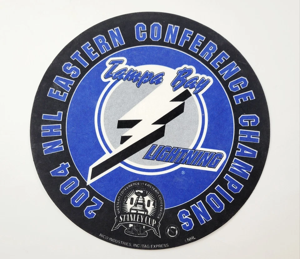 NHL Tampa Bay Lightning Vintage 2004 Eastern Conference Champions Logo Pennant⚡️ - Image 1 of 4