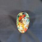 Vintage Large PAPER MACHE EASTER EGG Western Germany Bow Tied Duck, Mom, Chicks