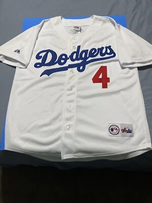 MLB Dodgers Duke Snider Autographed Majestic Jersey HOF  - Image 1 of 4
