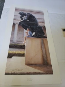 "The Thinkers" Signed Steve Hanks Limited Edition Fine Art Print 18 X 34 65/150 - Picture 1 of 5