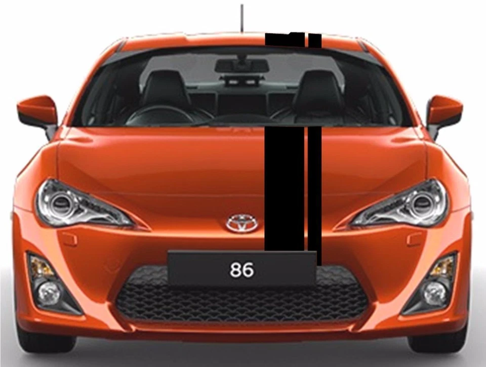 2英寸6英寸双偏移EZ拉力赛Grand运动赛车条纹乙烯基(适用于丰田86) — 第 1/4 张图片