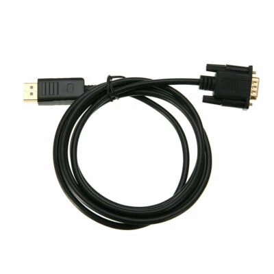 Display-Port DP auf VGA Stecker Konverter Adapter Video-kabel 1.8M für Laptop KG - Bild 1 von 4