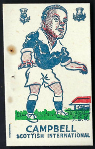 S & B - TORRY GILLICK'S INTERNATIONALS - #30 BILLY CAMPBELL, GREENOCK MORTON