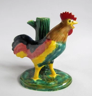Ancienne Bouquetière Coq Vase Soliflore Céramique France - Photo 1/4