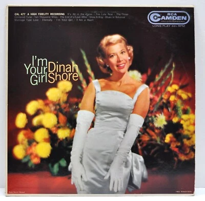 DINAH SHORE  "I'm Your Girl"   1959  Vinyl LP   Camden  CAL477 - Image 1 of 4