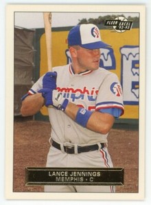 1992-93 Fleer Excel Lance Jennings #175 Rookie RC