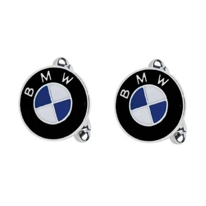 Silver BMW Cufflinks Formal Wear for Shirt Suit Sports Car Logo - Picture 1 of 2