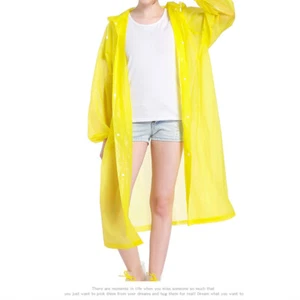 2 PCS EVA Raincoat Women Waterproof Ponchos for Adults - Picture 1 of 11