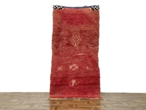 Oriental Runner Rug,Tribal Vintage Area,Authentic Handmade Hallway,Red Rug,3x6ft - Picture 1 of 12