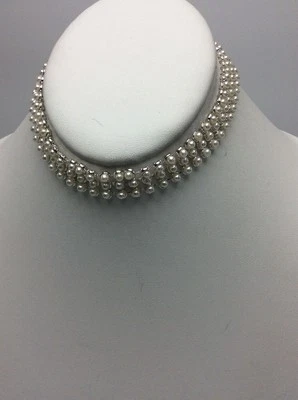$40 anne Klein silver tone pearl choker #153 - Image 1 of 4