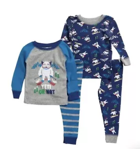 12m KOALAKids Baby Boys Print Sleepwear Pajamas - Set of 2 (4pc) KLM11956 160559 - Picture 1 of 2