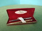VINTAGE Sheaffer Centennial Pen & Pencil Set In The Original Red Box Gold Silver