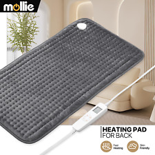 33"x17" Electric Heating Pad 6 Heat Levels Muscle Cramp Back Pain Relief w/Timer