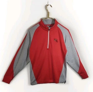 ⛳FOOTJOY Junior Golf 1/4 Zip Pullover M Long Sleeve Color Block Quail Ridge Logo - Picture 1 of 10