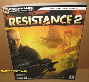 Resistance 2 Official Strategy Guide Book PS3 New 2-Sided Foldout - Picture 1 of 2