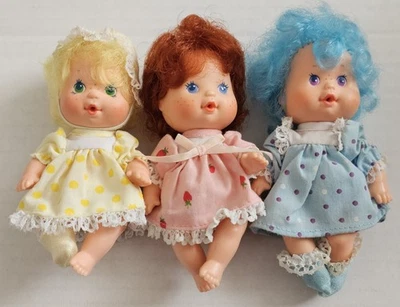 🍰🫐🍋 Muñeca Bebé Fresa Shortcake Berry De Colección Lote De 3 Arándano Limón Foto 1 de 4