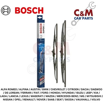 Bosch Superplus Spoiler Front Wiper Blade Set for Volvo V40 - 1995-2004 — 第 1/3 张图片