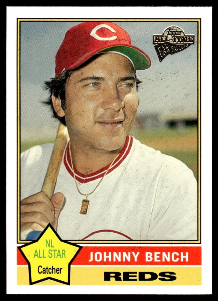 2004 Topps All-Time Fan Favorites Johnny Bench Cincinnati Reds #80 - Image 1 of 2