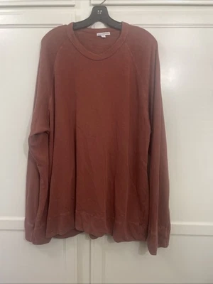 Sudadera James Perse Para Hombre 4 XL Óxido Raglán Manga Larga Terry Francés Foto 1 de 4