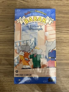 Babars Triumph (VHS, 1991) Brand New Sealed Rare 90’s Cartoon - Foto 1 di 3