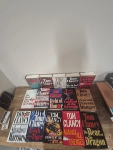 Lot Of 15 Tom Clancy Hardcover HC/DJ Books Good Condition - Picture 1 of 8