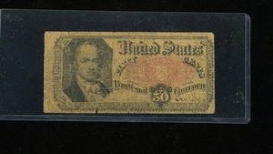 1863 50c Fifty Cents W.H. Crawford US Fractional Currency 5th Issue Fr 1380 - Picture 1 of 6